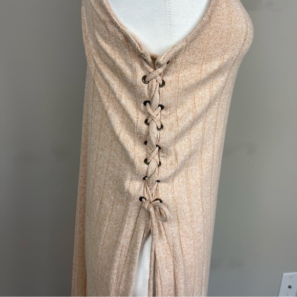 BY ANTHROPOLOGIE LACE UP MAXI TURTLENECK SWEATER TANK SIZE SMALL - Picture 8 of 11